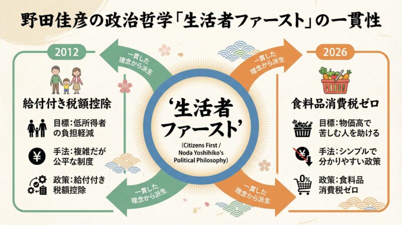 野田佳彦の政治思想の一貫性