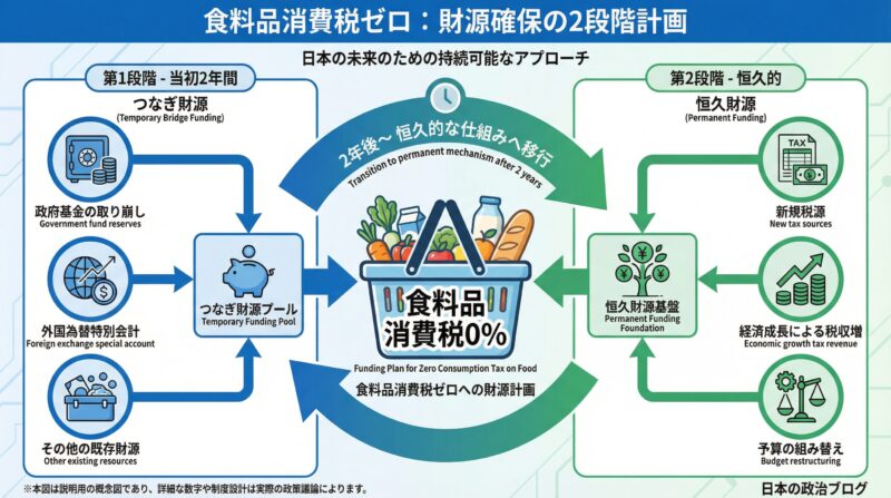 食料品消費税ゼロの財源構想
