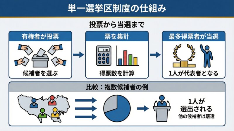 単一選挙区精度の仕組みを説明した画像