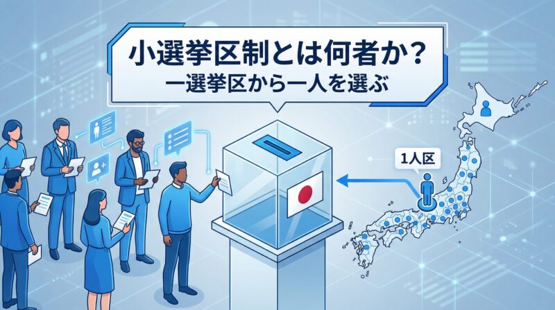 小選挙区制とは何か？1選挙区から1人を選ぶ選挙制度を図解で説明
