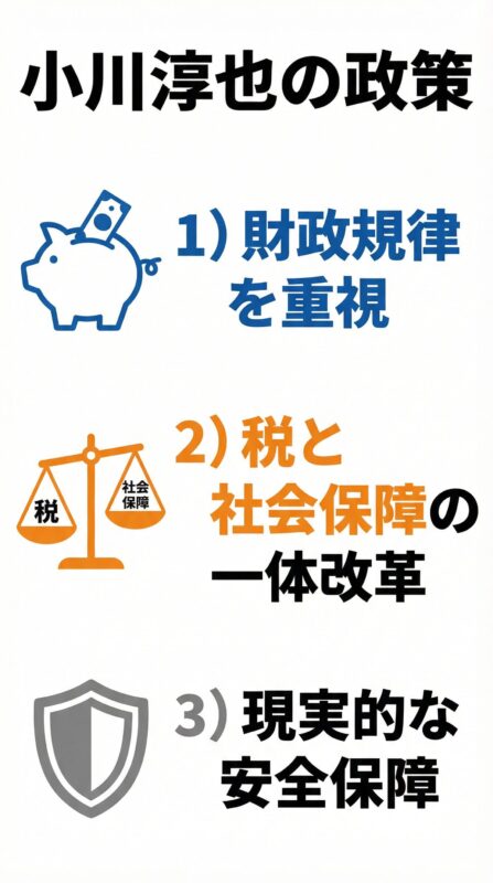 図解：小川淳也の政策