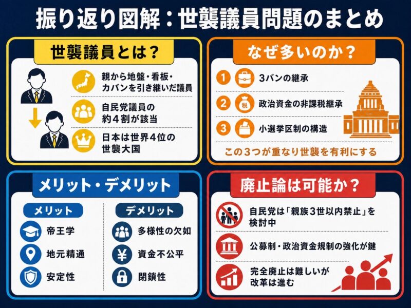 世襲議員問題のまとめ(振り返り図解)