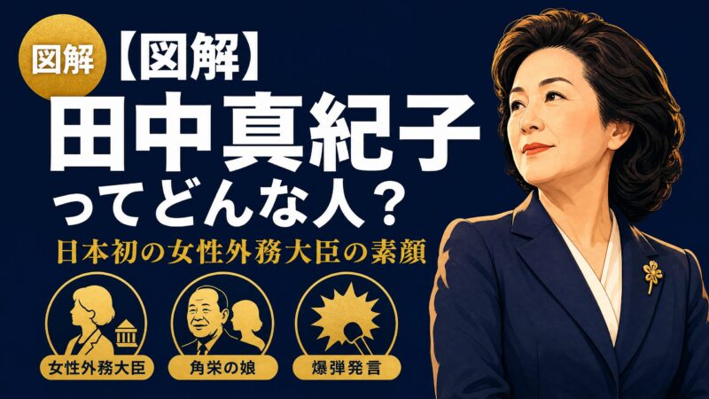 田中真紀子ってどんな人？日本初の女性外務大臣の素顔