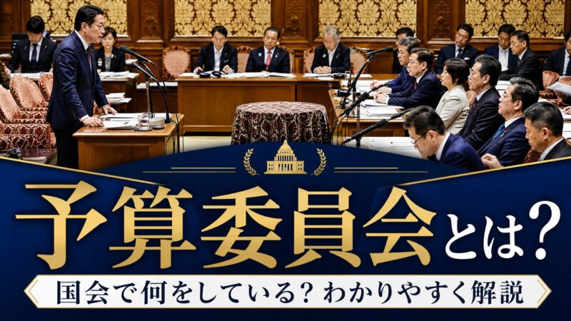 予算委員会とは？国会で何をしている？わかりやすく解説