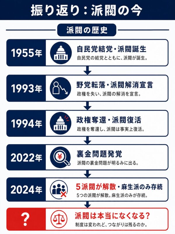 振り返り:派閥の今