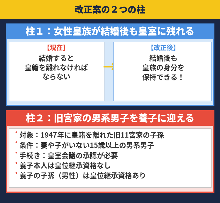 改正案の２つの柱
