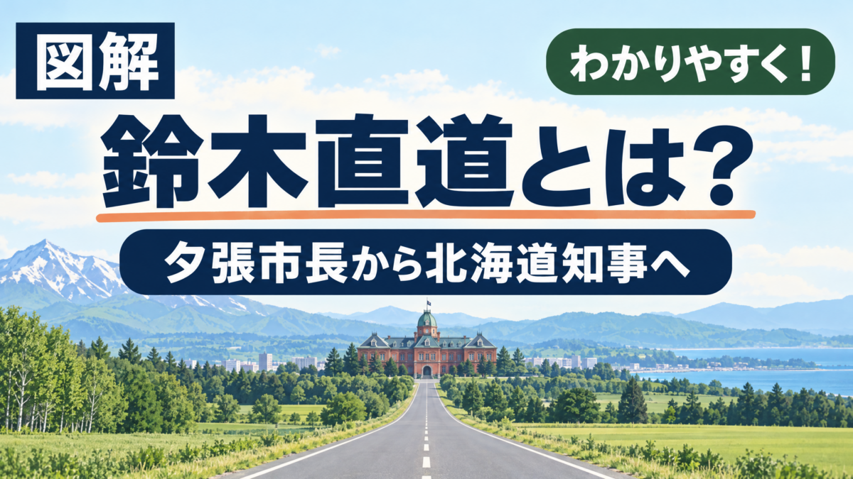 鈴木直道が夕張市長から北海道知事へ進んだ歩みと地域の仕事をわかりやすく示すアイキャッチ
